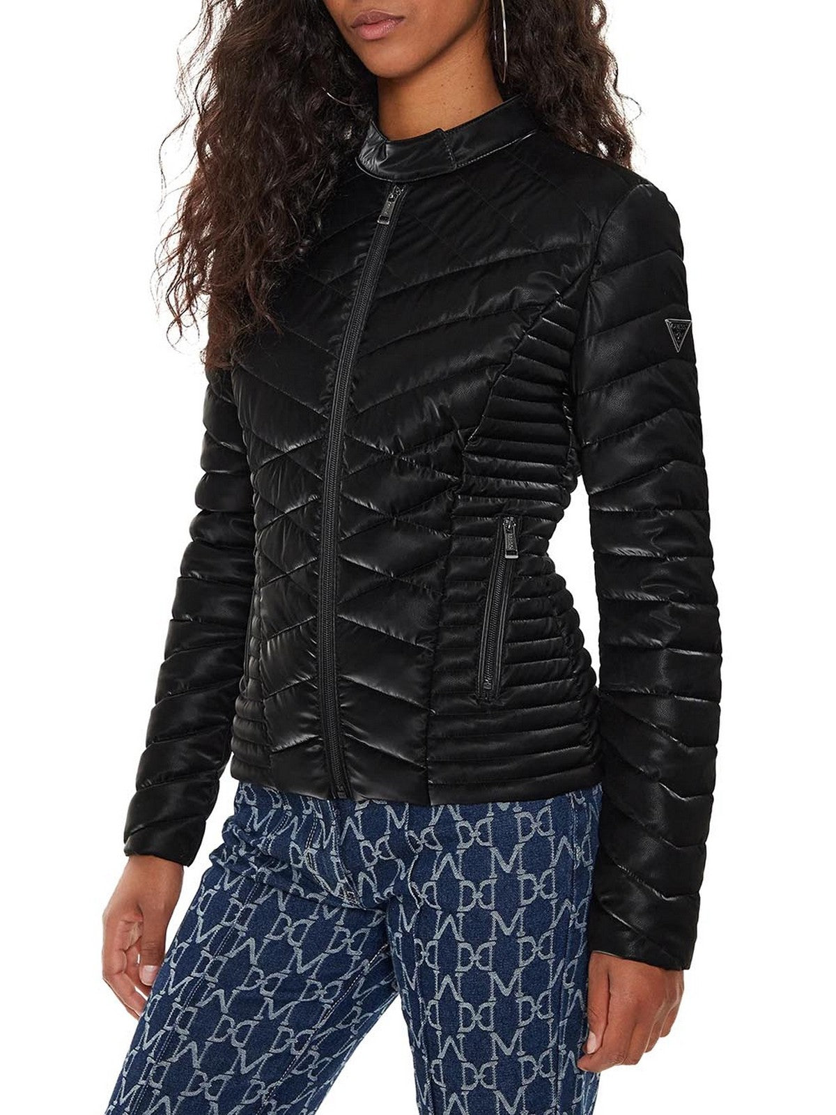 GUESS Giubbino Donna NEW VONA JACKET W4YL06 KCBV0 JBLK Nero gioboutiqueweb