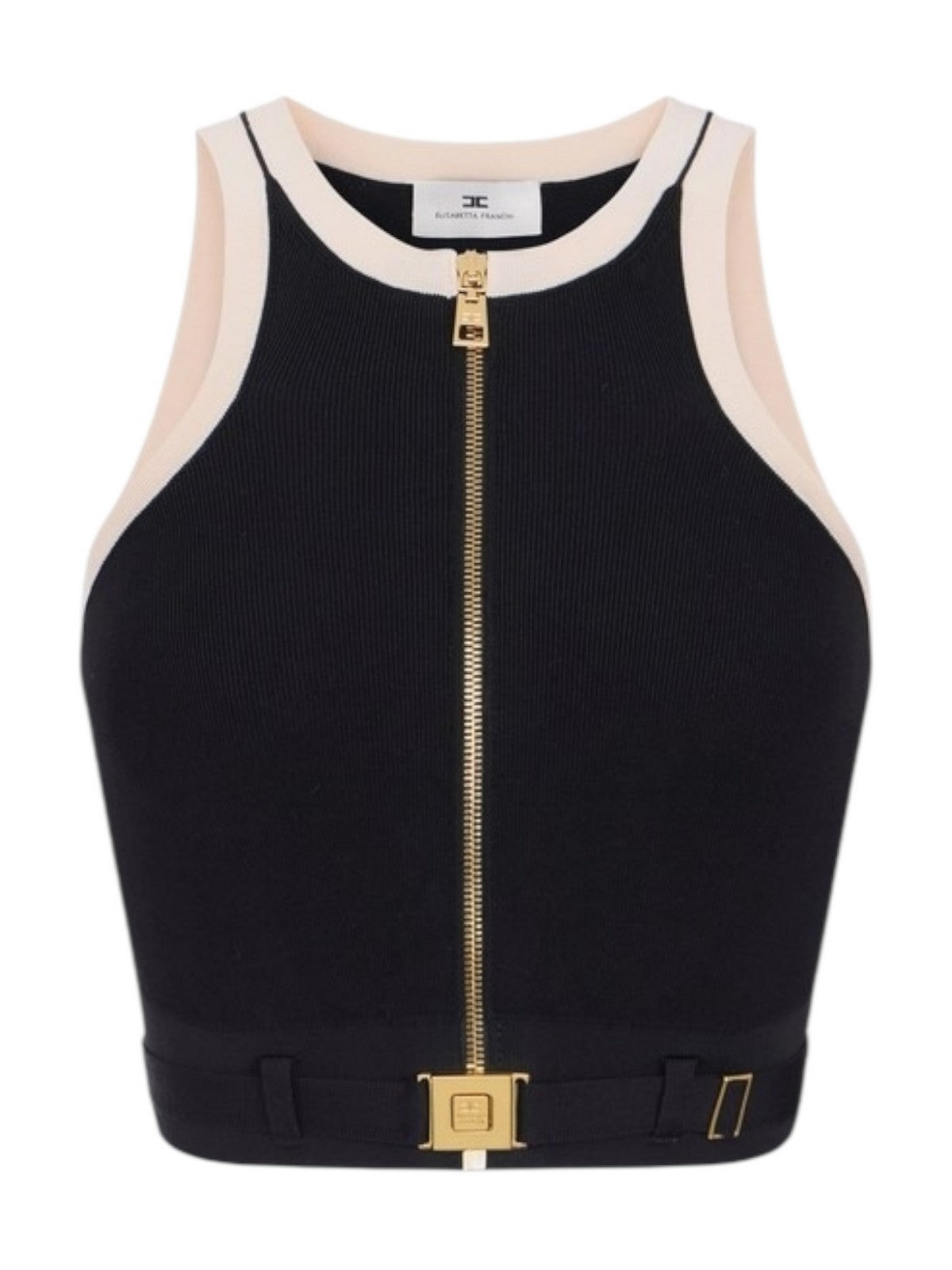 ELISABETTA FRANCHI Top Donna TK71S61E2 685 NERO/BURRO