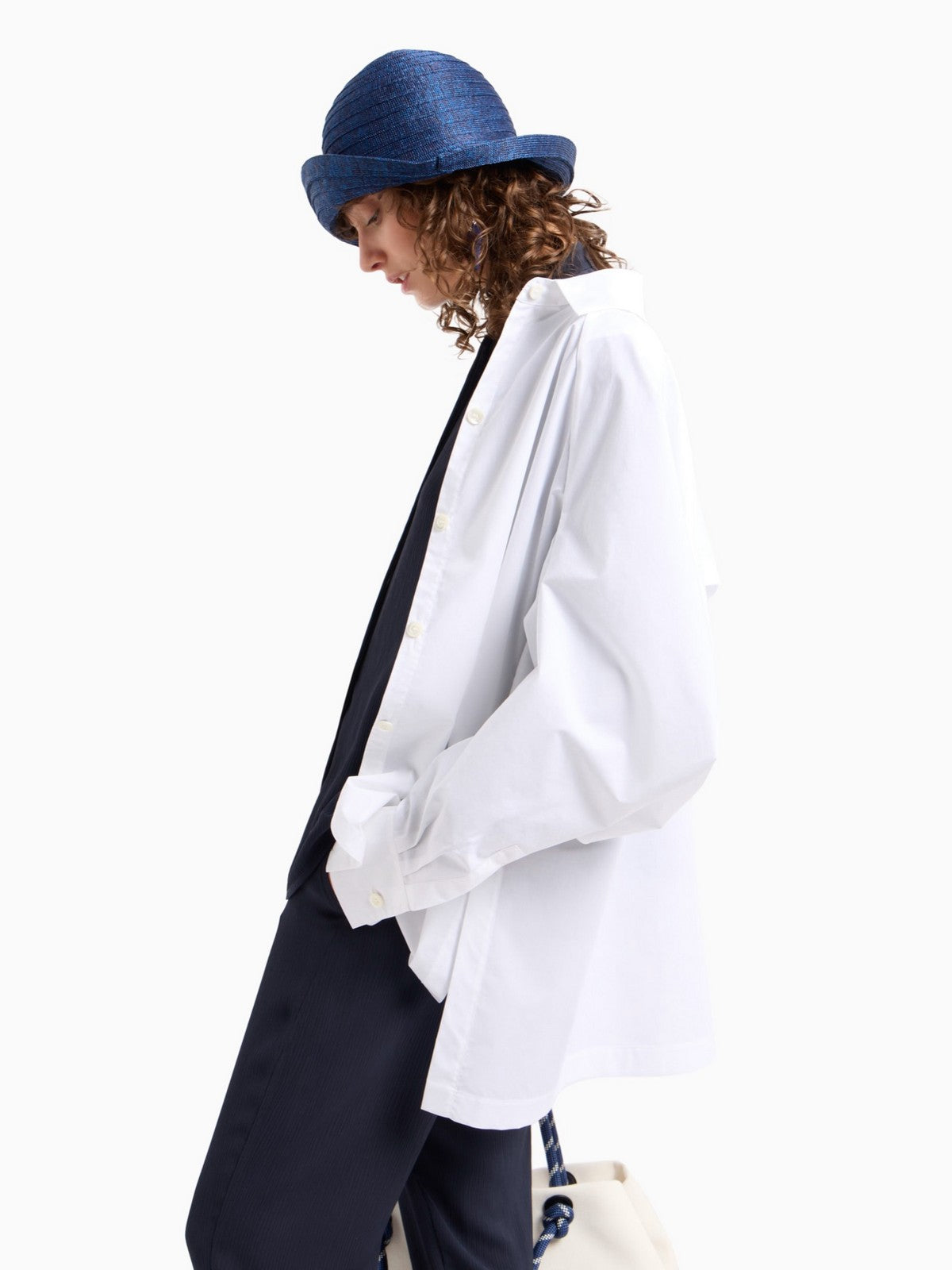 EMPORIO ARMANI Camicia Donna EW000863 AF12521 UB081 Blu