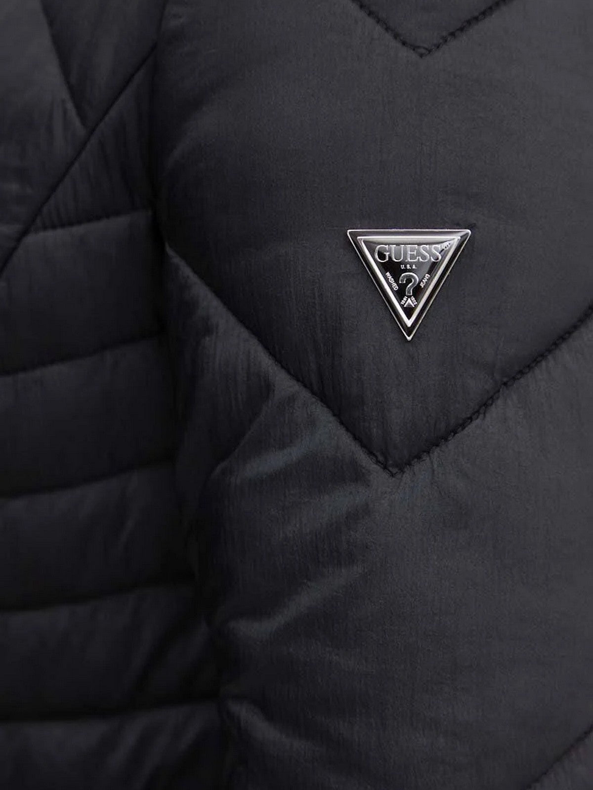 GUESS Piumino Donna LS JULIANE PUFFER W4YL39 WGAE2 JBLK Nero gioboutiqueweb