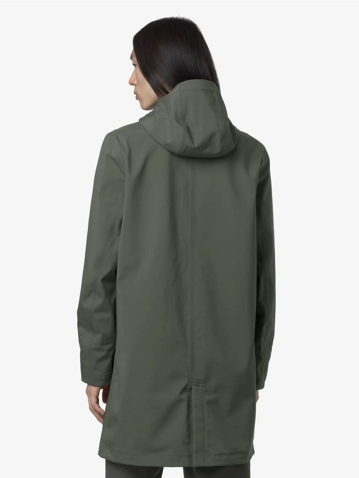 K-WAY Giubbino Uomo Thomas bonded K7126WW AF0 GREEN BLACKISH - BL