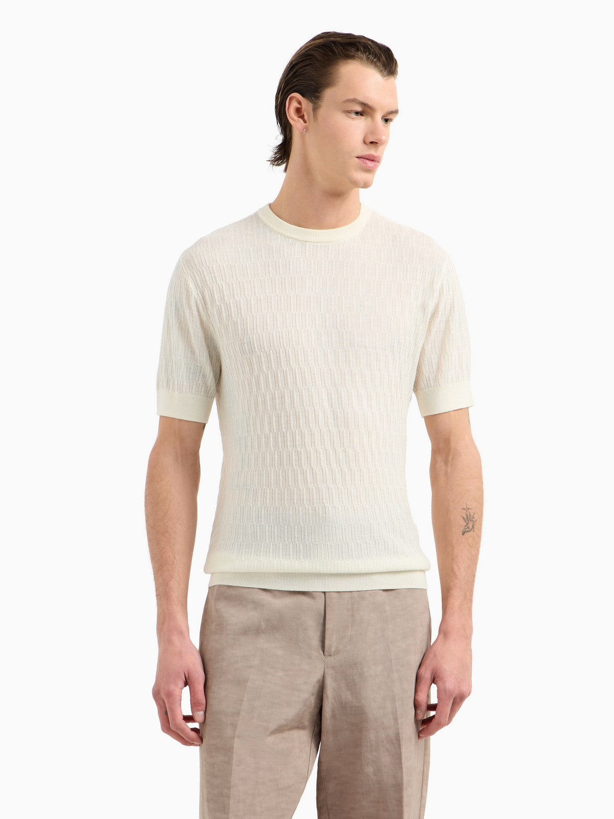EMPORIO ARMANI Maglia Uomo EM001568 AF14854 F1062 Beige gioboutiqueweb