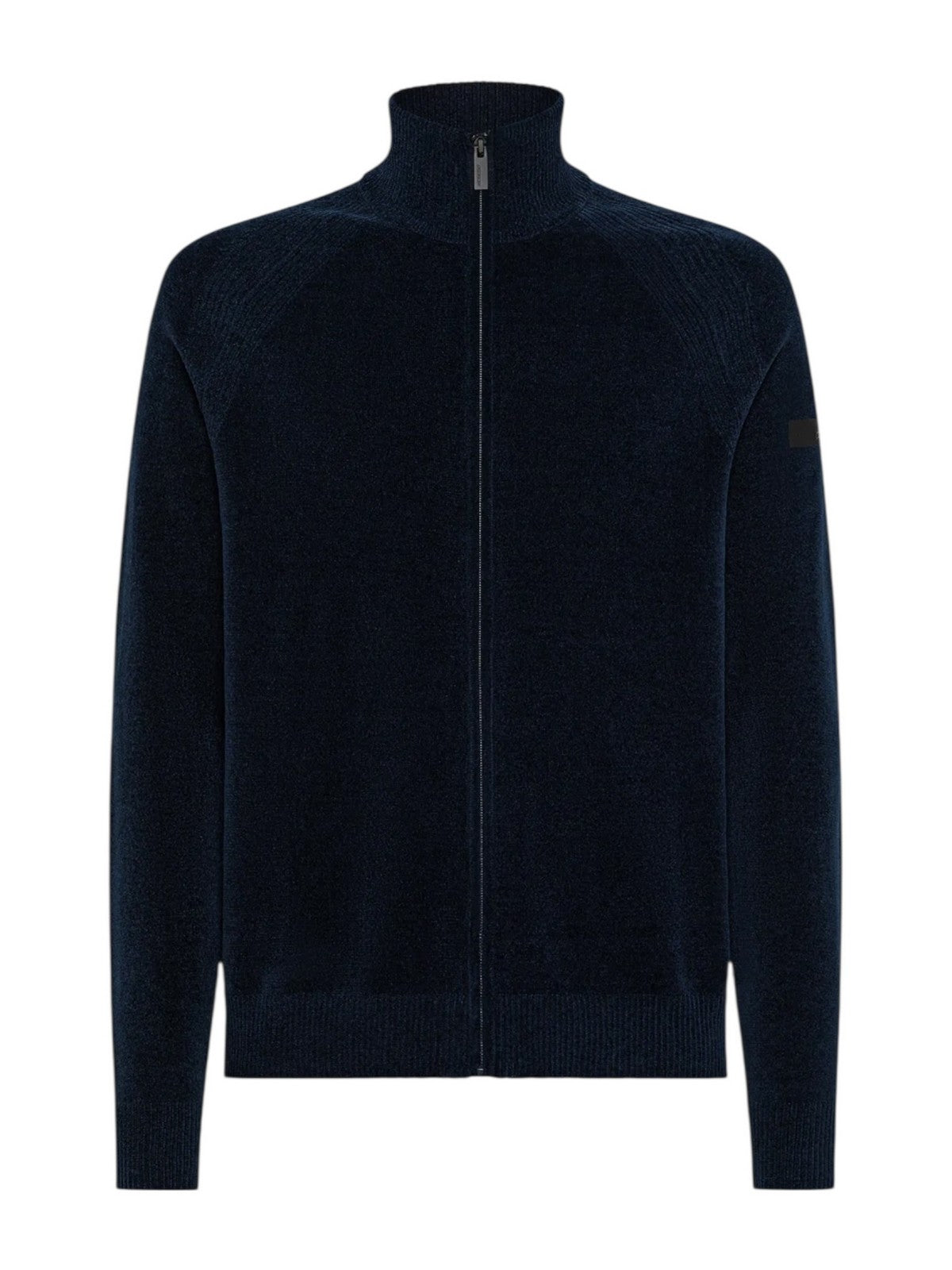 RRD Cardigan Uomo velvet full zip knit W25134 60 60 BLUE BLACK