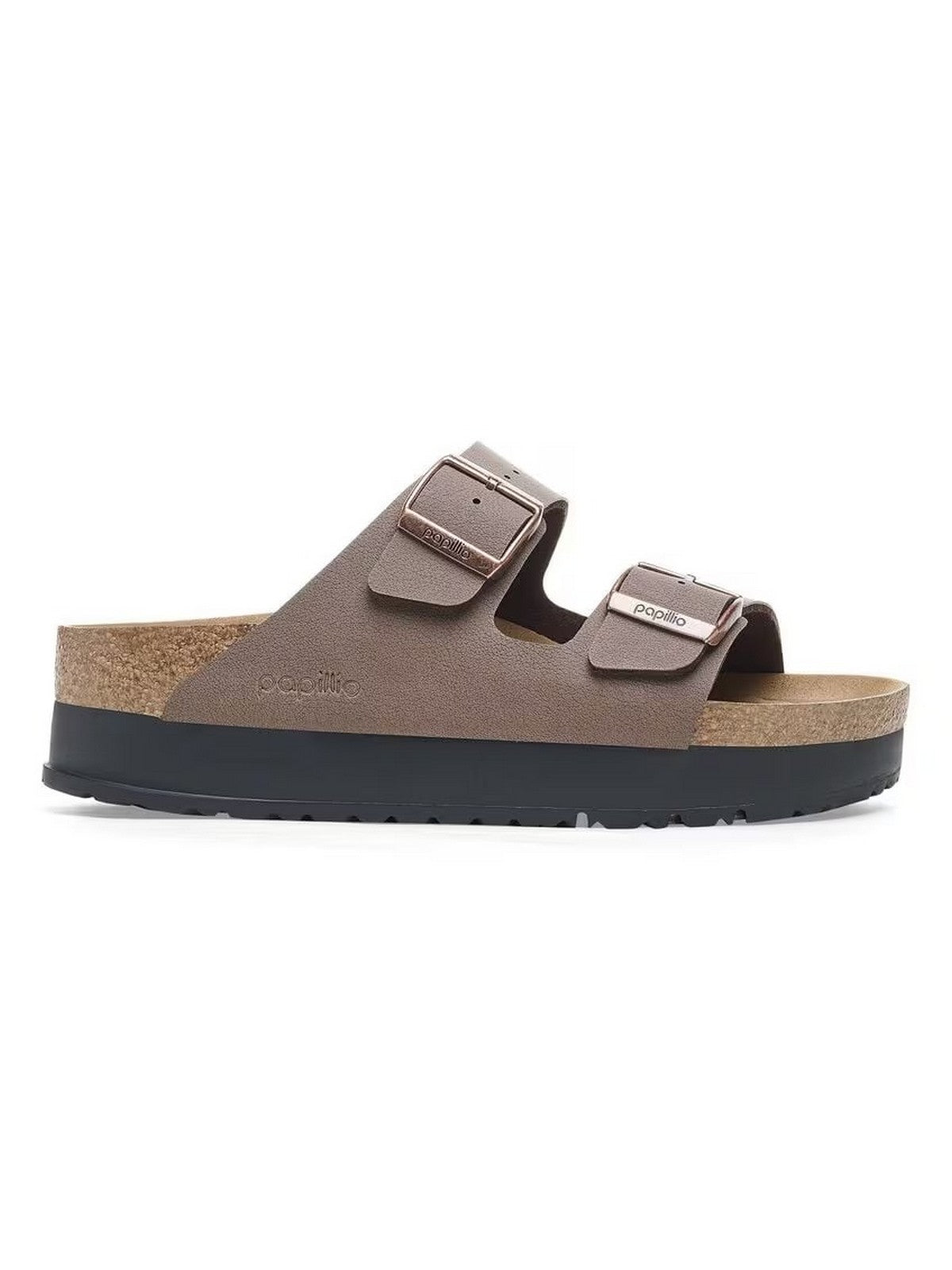 BIRKENSTOCK Sandalo Donna Arizona Platform mocca veg, Birko Flor 1027417 Marrone gioboutiqueweb