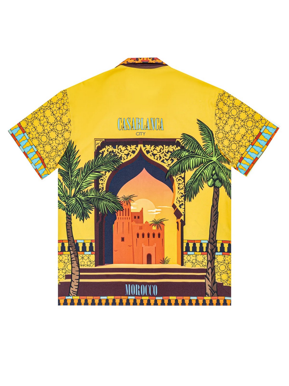 MOVE be different Camicia Uomo CAMICIA BOWLING CASABLANCA GIALLO