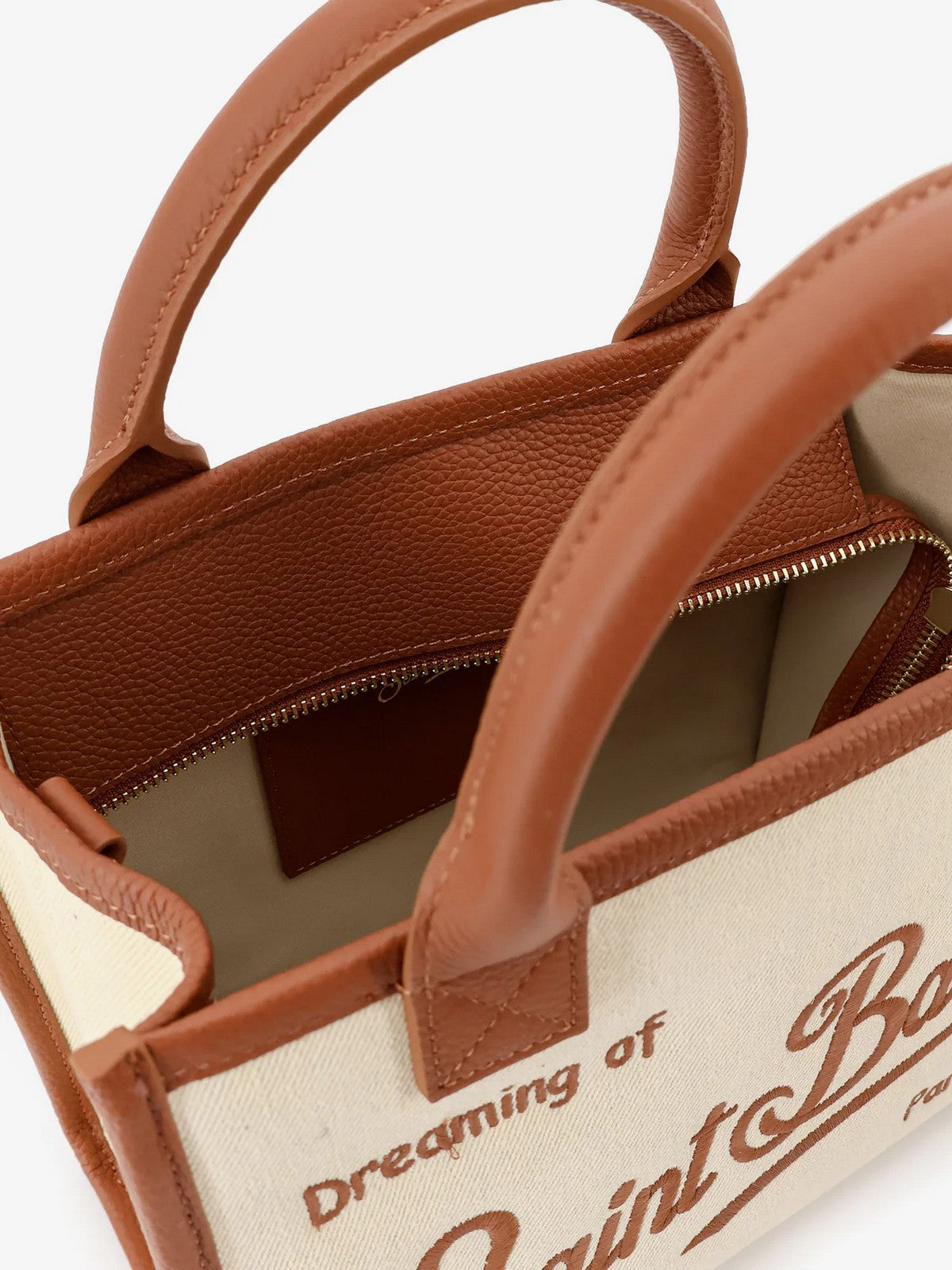 MC2 SAINT BARTH Borsa Donna VANITY BAG MIDI 01517L CANVAS GRAIN LEATHER 1019 EMB