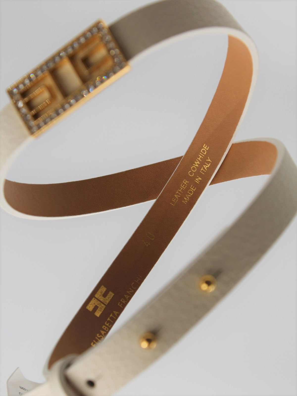 ELISABETTA FRANCHI Cintura Donna CT22S51E2-193 Beige gioboutiqueweb