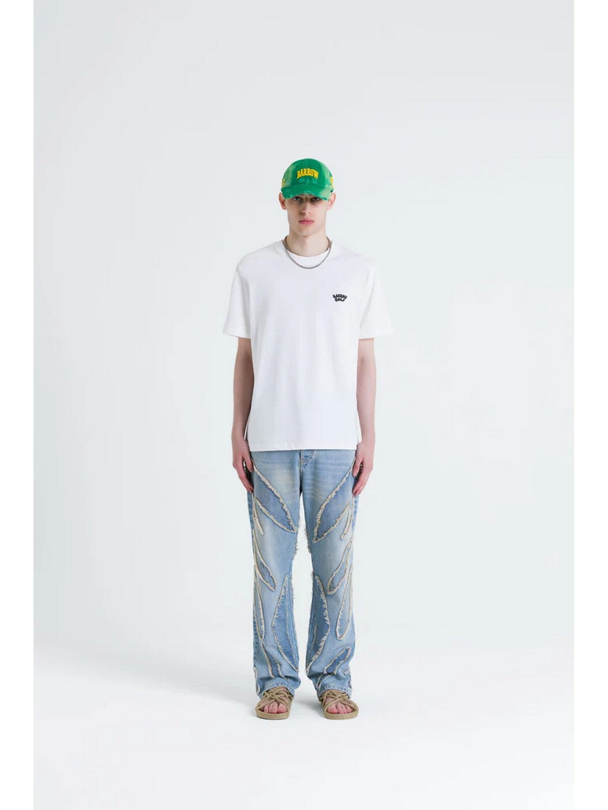 BARROW T-shirt Uomo S5BWUATH149 002 Bianco gioboutiqueweb