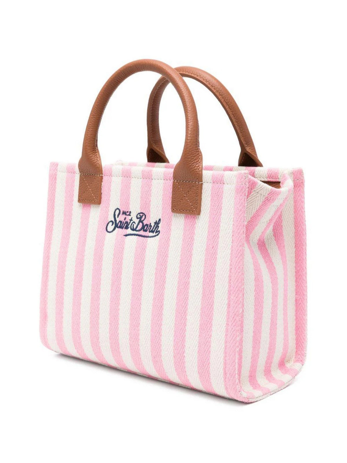 MC2 SAINT BARTH Borsa Donna VANITY BAG MIDI 01784L HB STRIPES LEATHER 2119 EMB