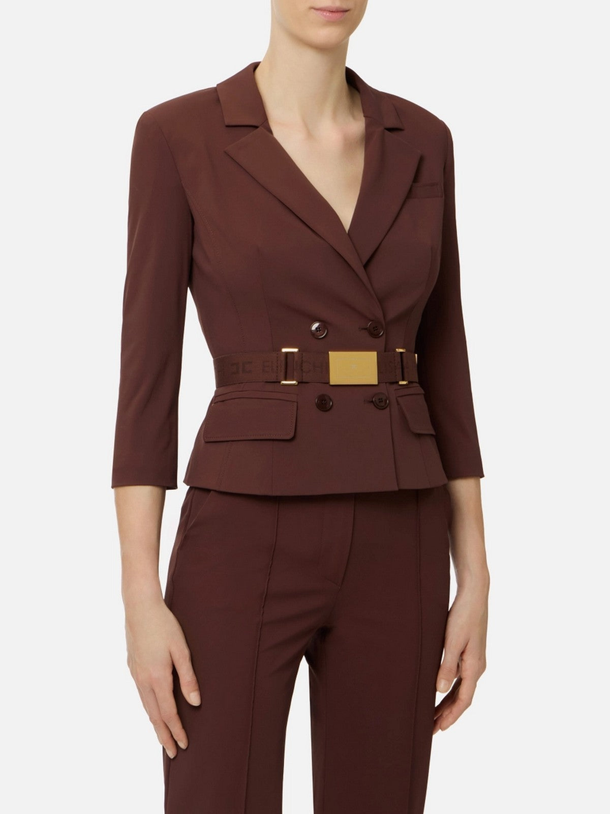 ELISABETTA FRANCHI Giacca Donna GI22461E2 644 CACAO