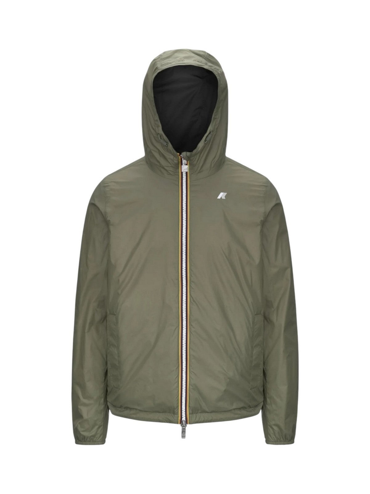 K-WAY Giubbino Uomo JAKE PLUS.2 DOUBLE K2124EW B0R Black Pure - Green L