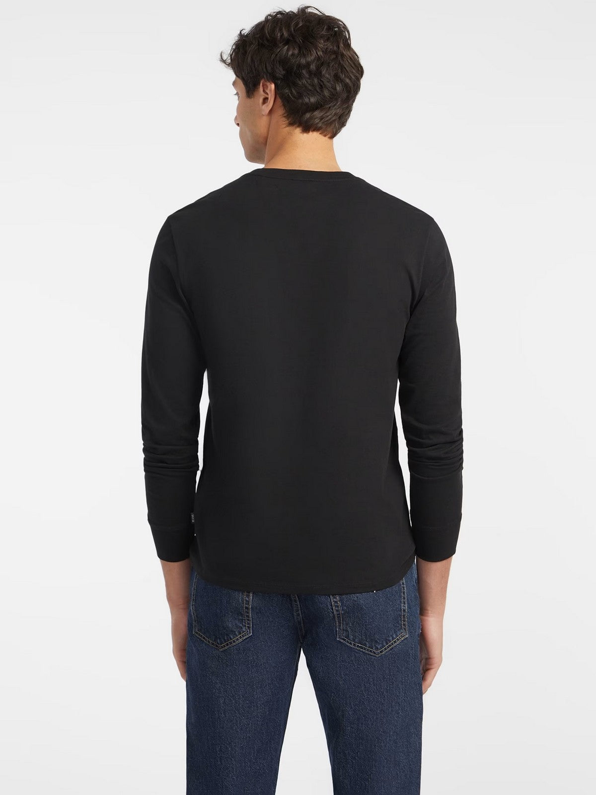 GUESS T-shirt Uomo GJ LS CN SLIM AMERICAN TR TEE M4YI54 K8HM0 JBLK Jet Black A996