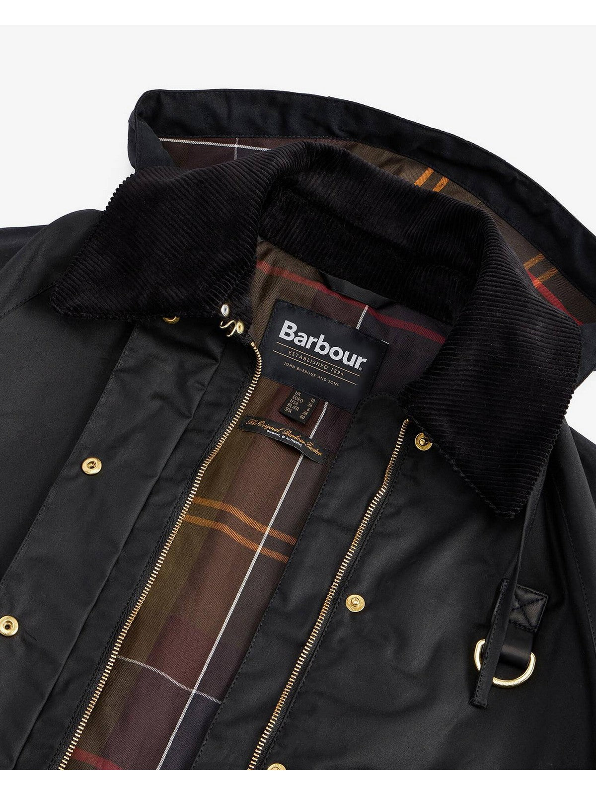 BARBOUR Damenjacke REIGHTON WAX LWX1397 BK71 SCHWARZ/KLASSISCH