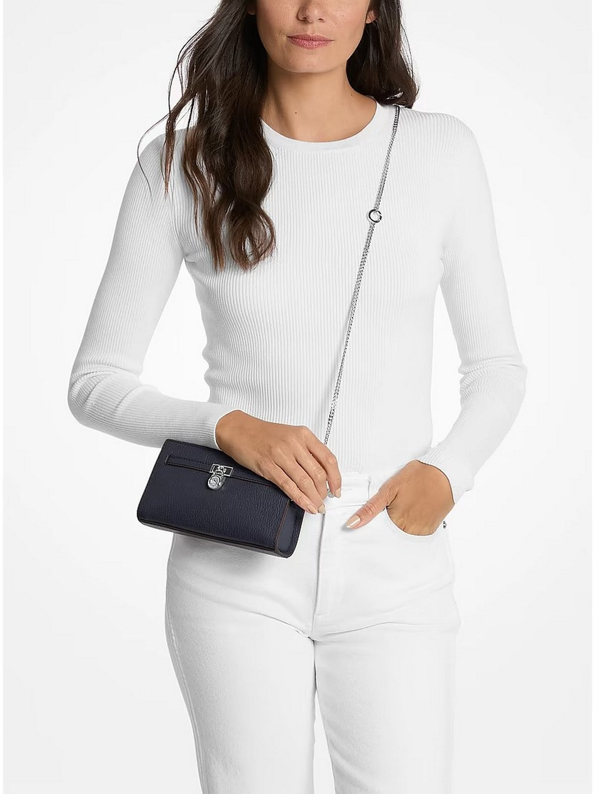 MICHAEL KORS Borsa Donna HAMILTON MODERNE 32F5SNXC0L 401 DRESS BLUES