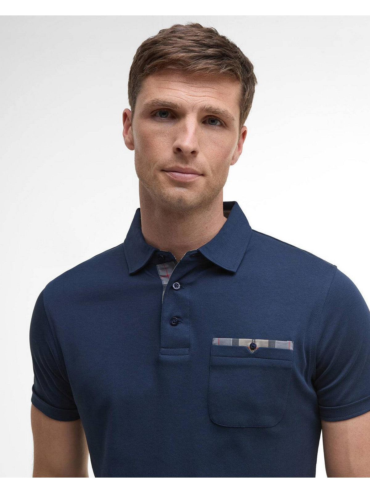 BARBOUR Polo Uomo PREMIUM CORPATCH TAILORED POLO MML1496 NY91 NAVY