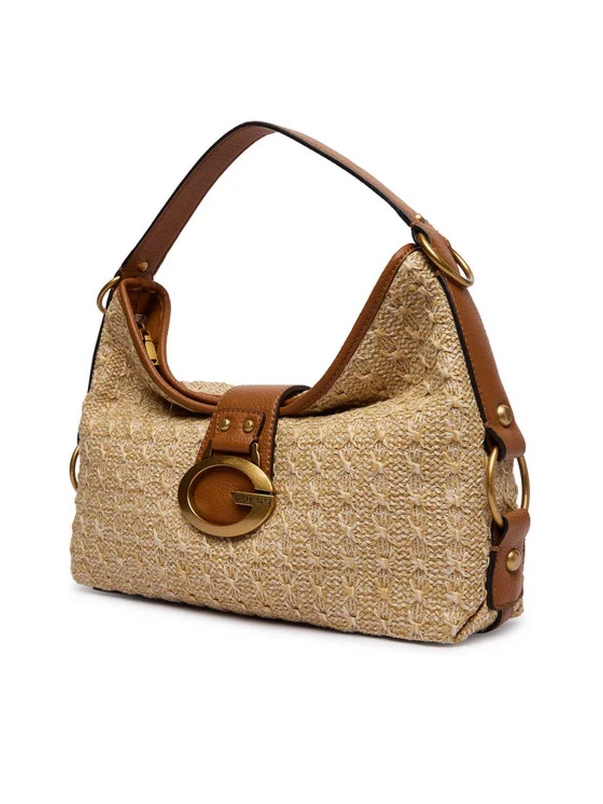 GUESS Borsa Donna CAMDEN SHOULDER BAG HWRB93 08180 NTC NATURAL/COGNAC
