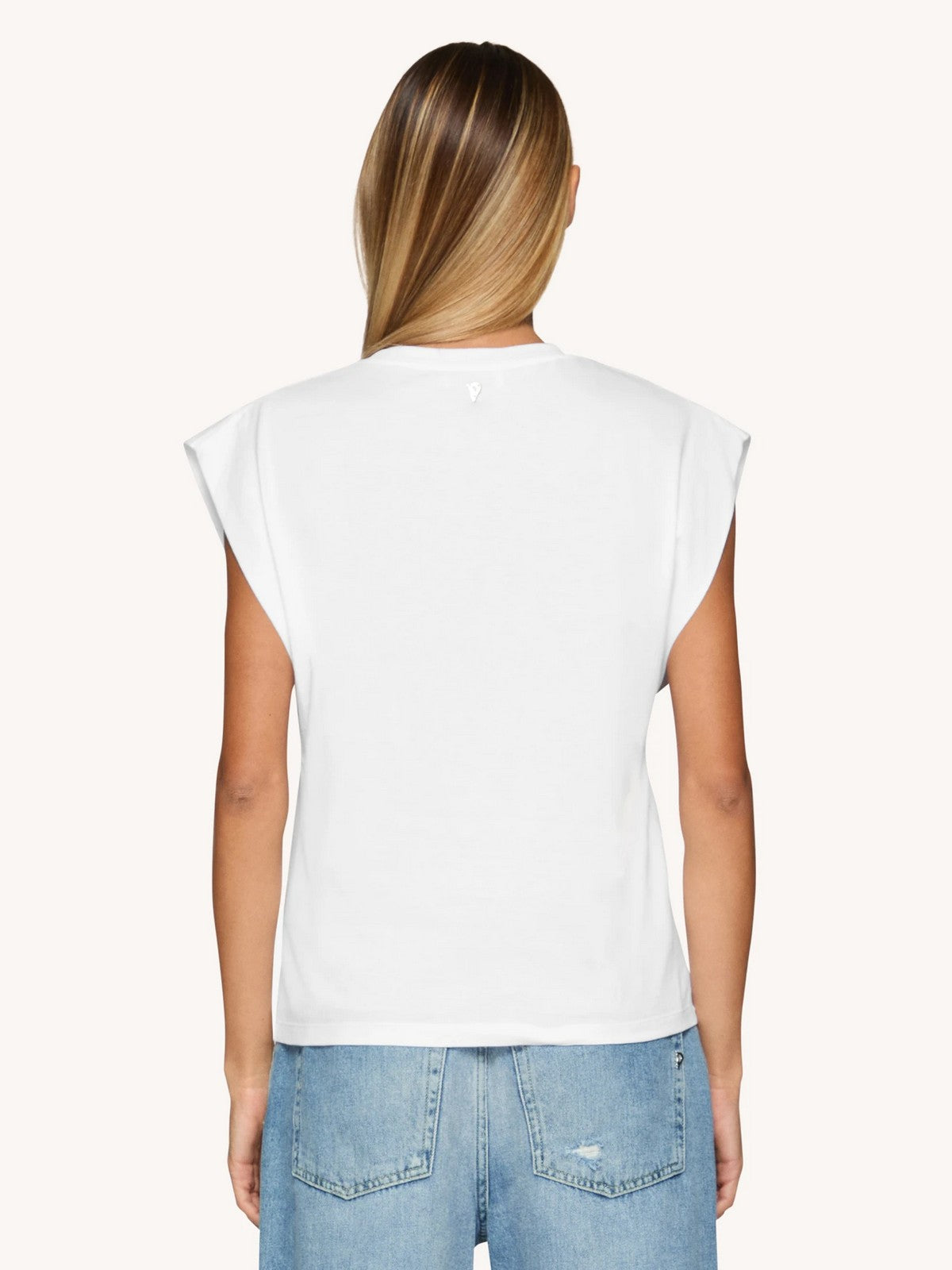 DONDUP T-shirt Donna DS018 JF0271D XXX 000 Bianco gioboutiqueweb