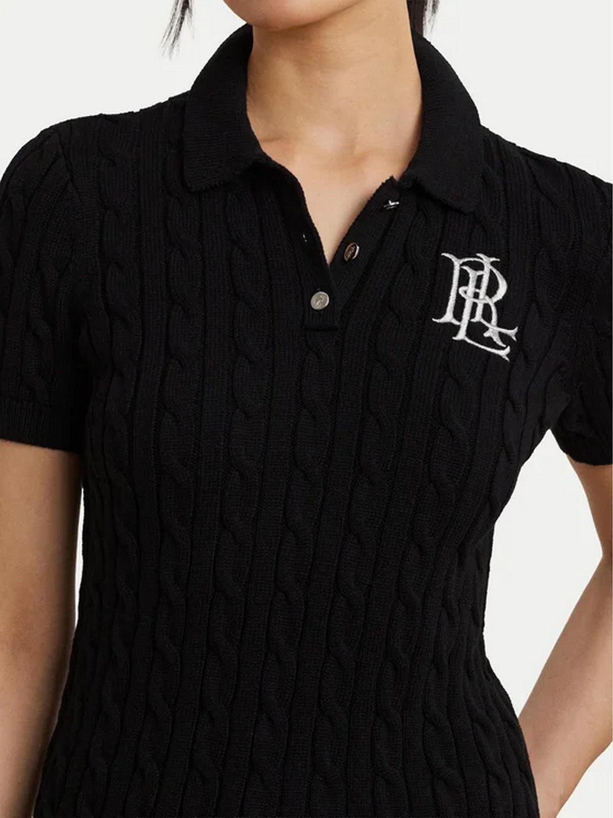 LAUREN RALPH LAUREN Polo Donna NATRISSA-SHORT SLEEVE-PULLOVER 200932224 003 BLACK