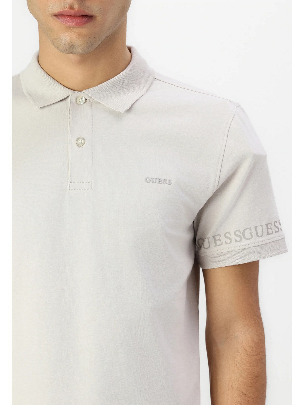 GUESS Polo Uomo NOLAN SS POLO M5RP66 J1314 G011 PURE WHITE