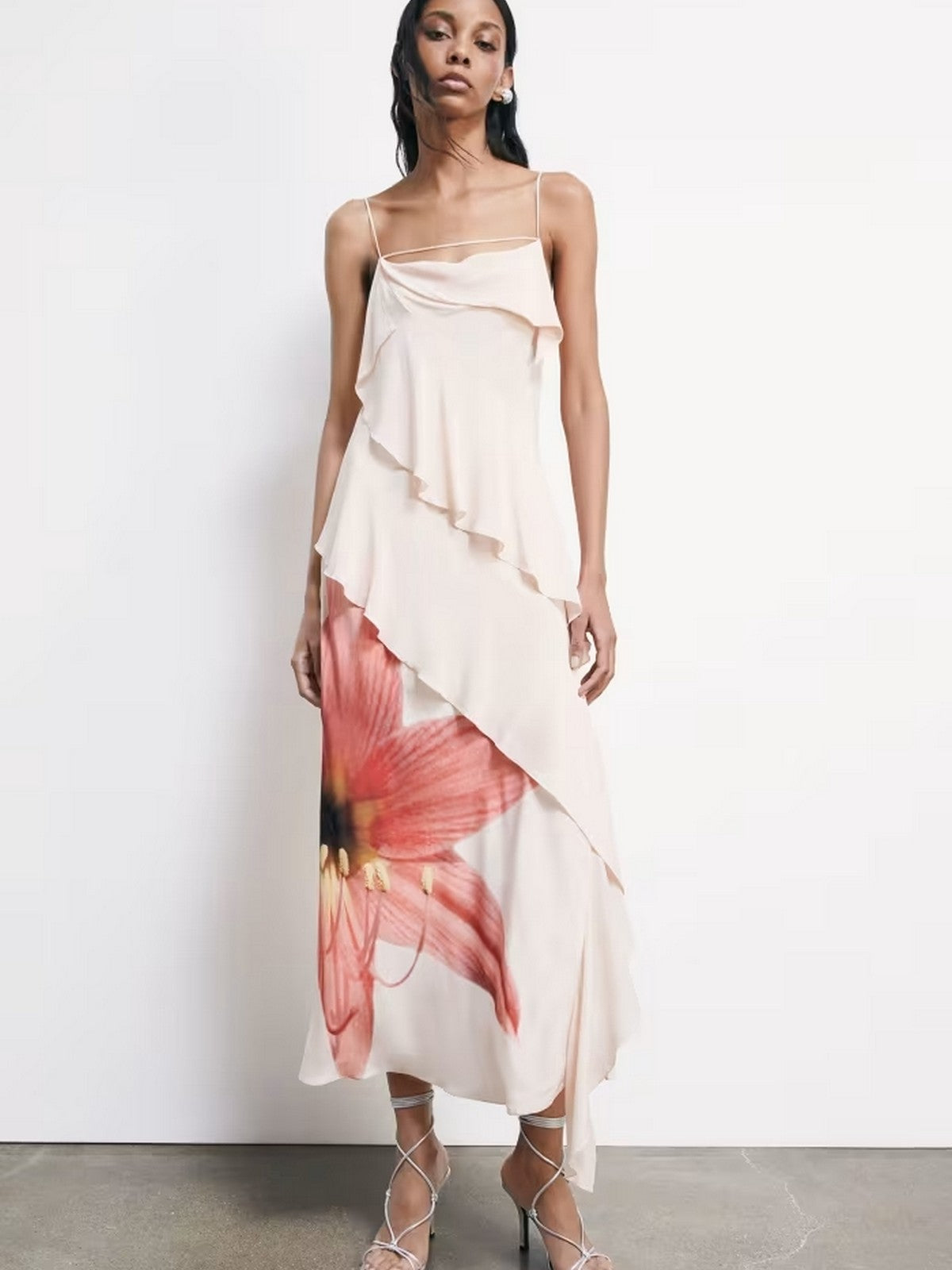 PATRIZIA PEPE Abito Donna 2A3090 A765 J510 NUDE FLOWER