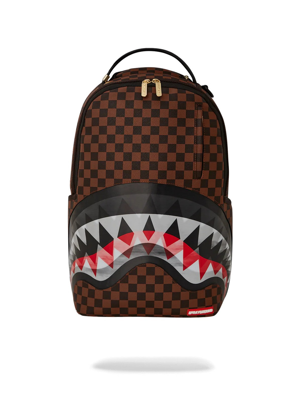 SPRAYGROUND Zaino Uomo SHARKS IN PARIS LENTICULAR CHOMP 910B5724NSZ Marrone gioboutiqueweb