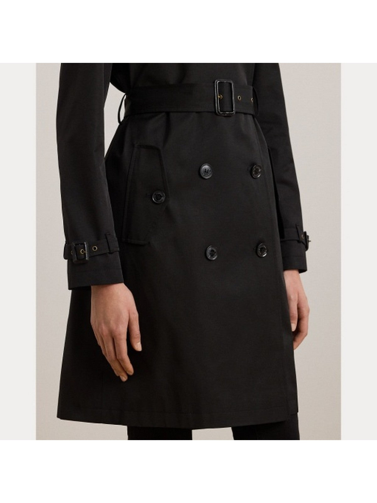 LAUREN RALPH LAUREN Trench Donna DB BLT RN38 297967122 001 Nero gioboutiqueweb