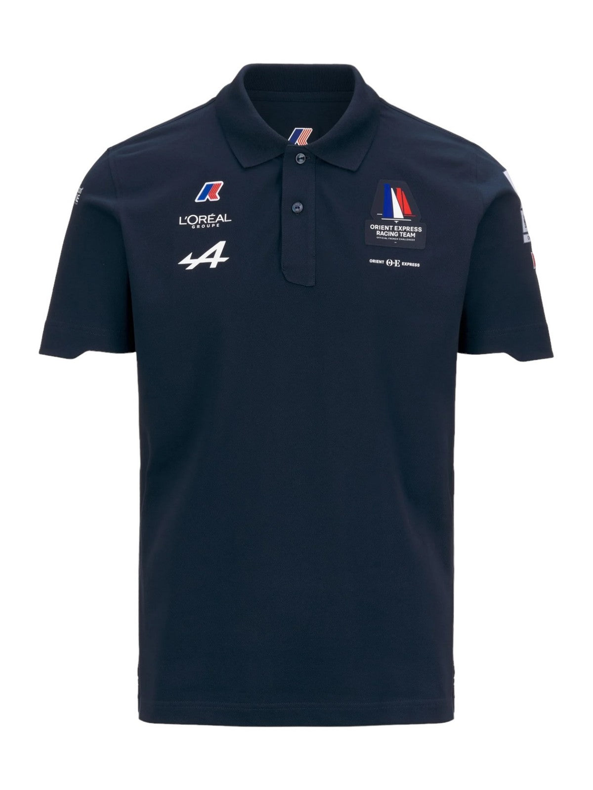 K-WAY T-Shirt e Polo Uomo Drosay Orient Express Team Ac K2131BW B29 Blu gioboutiqueweb