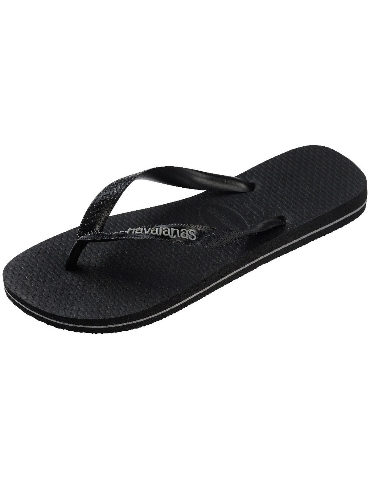 HAVAIANAS Infradito Uomo Hav. Top rubber Logo filette 4148756.0090 Nero gioboutiqueweb