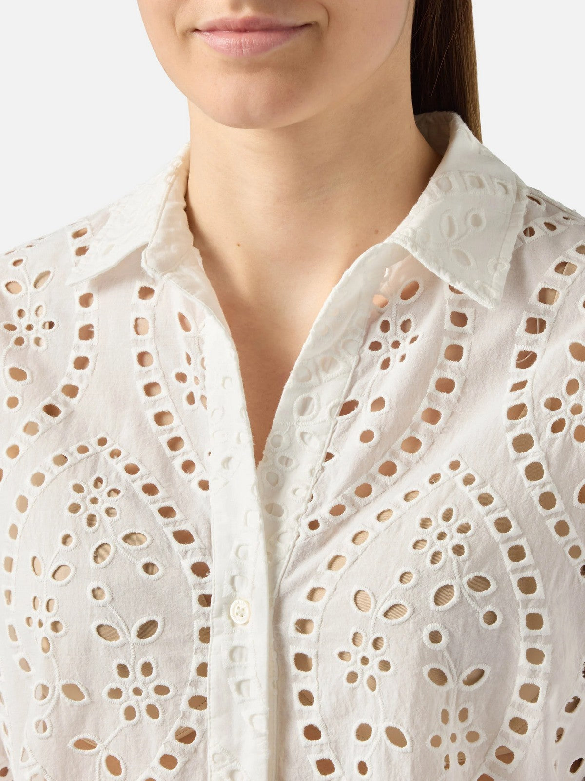 MC2 SAINT BARTH Camicia Donna CRISTAL 01000L SANGALLO LINEWAVE EMBRY 01