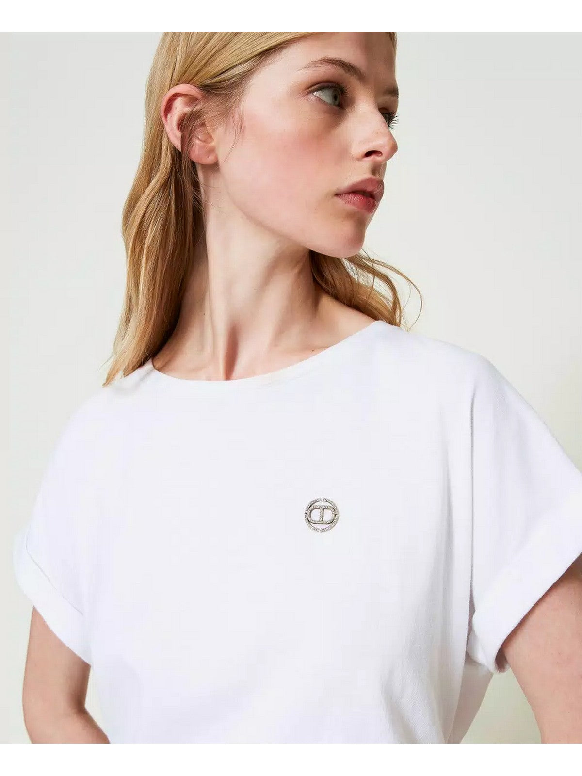 Twinset T-Shirt und Polofrau 241TP2215 00001 Weiß