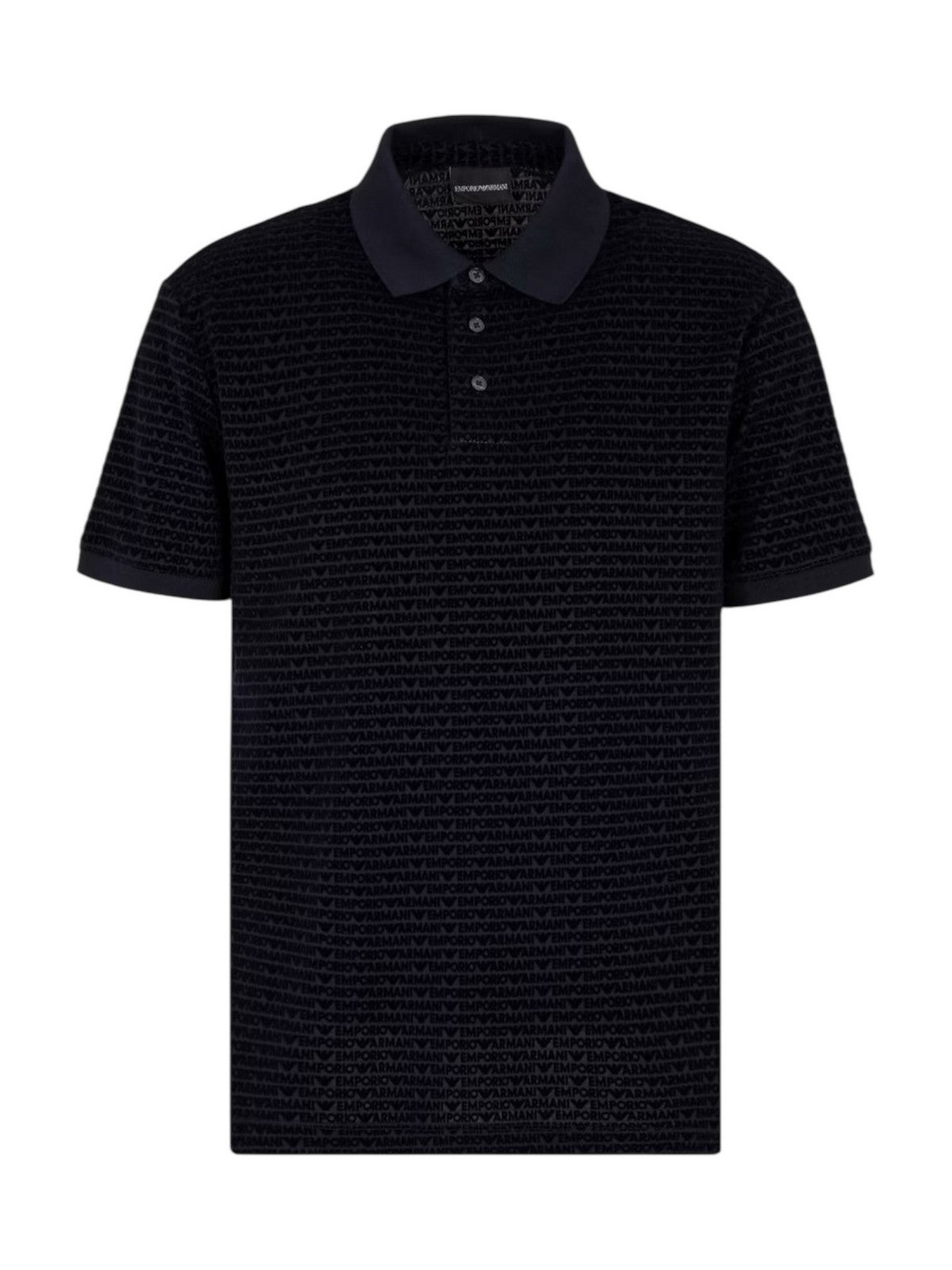 EMPORIO ARMANI Polo Uomo EM001283 AF10017 FB229 EM001289 NAVY ALLOVER FLOCKING