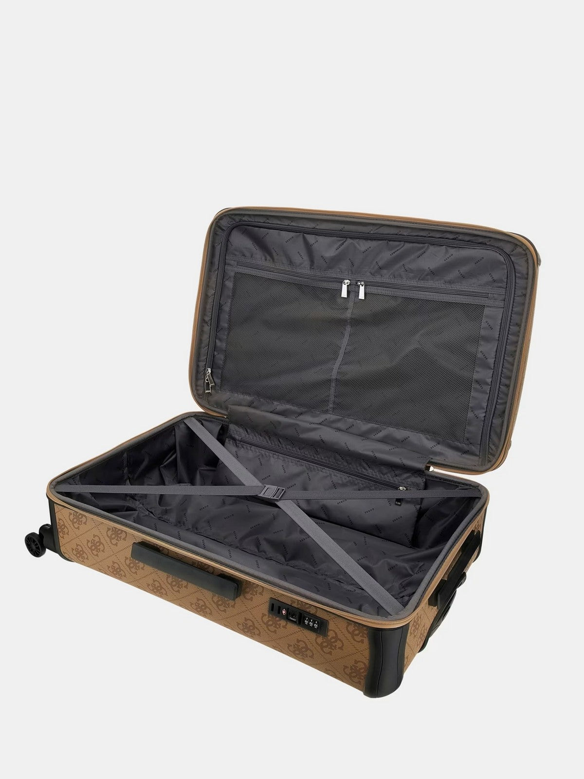 GUESS Valigie e Trolley Donna Berta 18 In 4-Wheele TWB868 89880 LGW Beige gioboutiqueweb