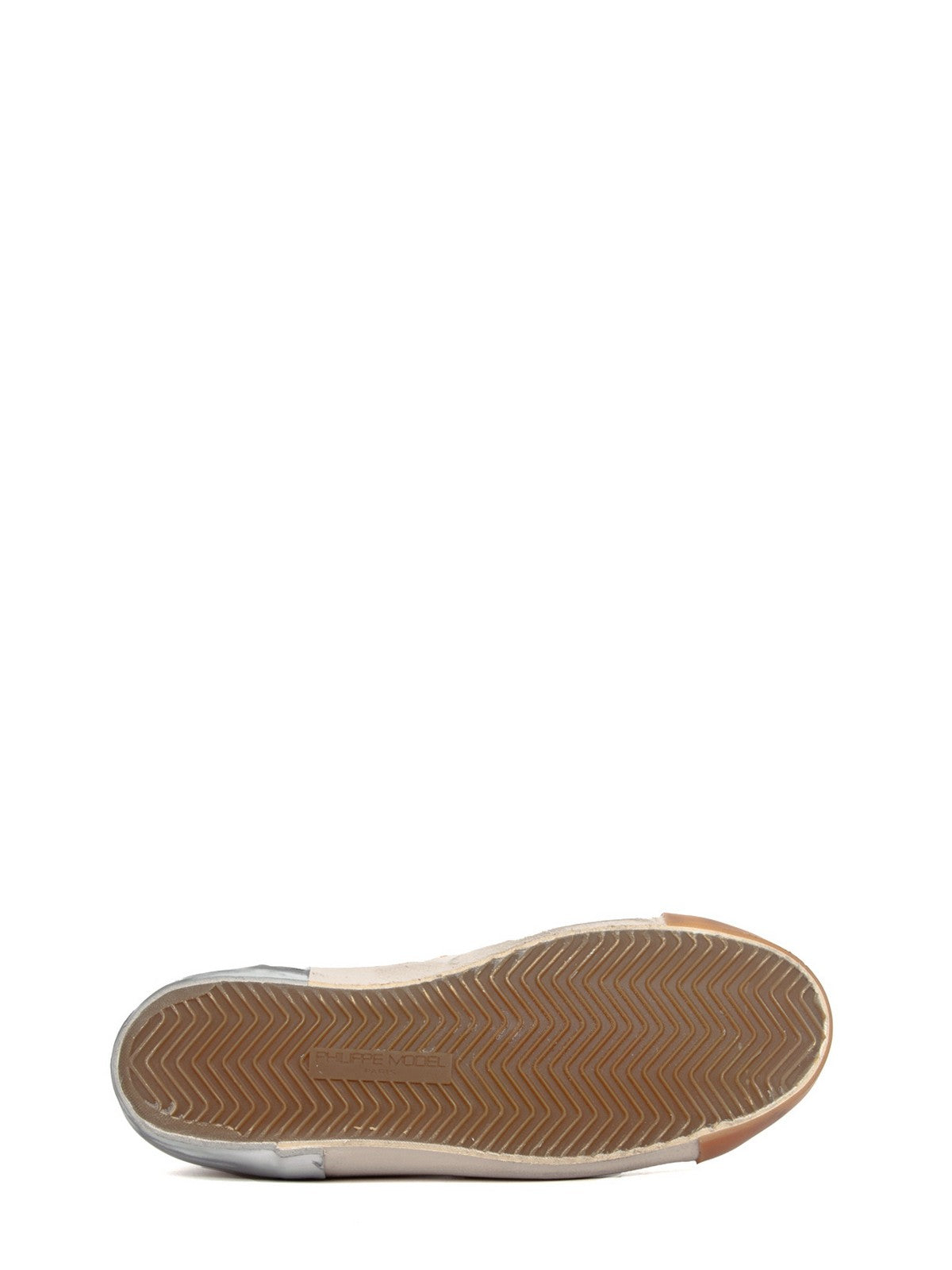 PHILIPPE MODEL Sneaker Uomo Prsx Low Man PRLU VDP1 VEAU DAIM POP_BLANC BRUN