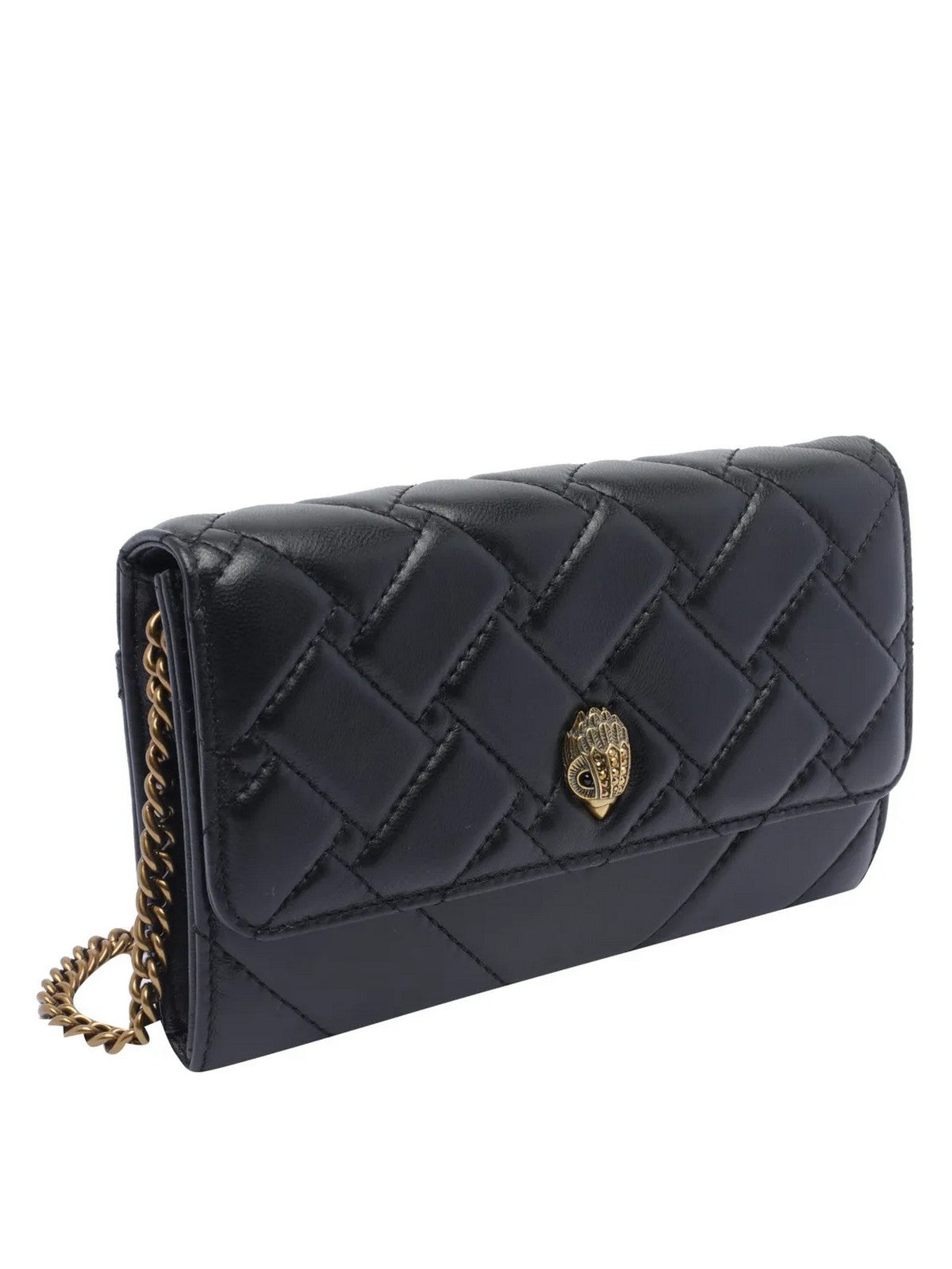 KURT GEIGER Borsa Donna KENSINGTON CHAIN WALLET 0648300109 BLACK BLACK gioboutiqueweb