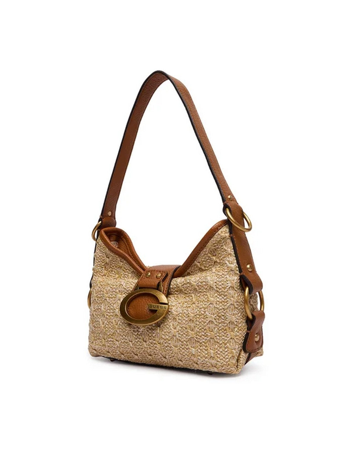 GUESS Borsa Donna CAMDEN MINI SHOULDER BAG HWRB93 08720 NTC NATURAL/COGNAC