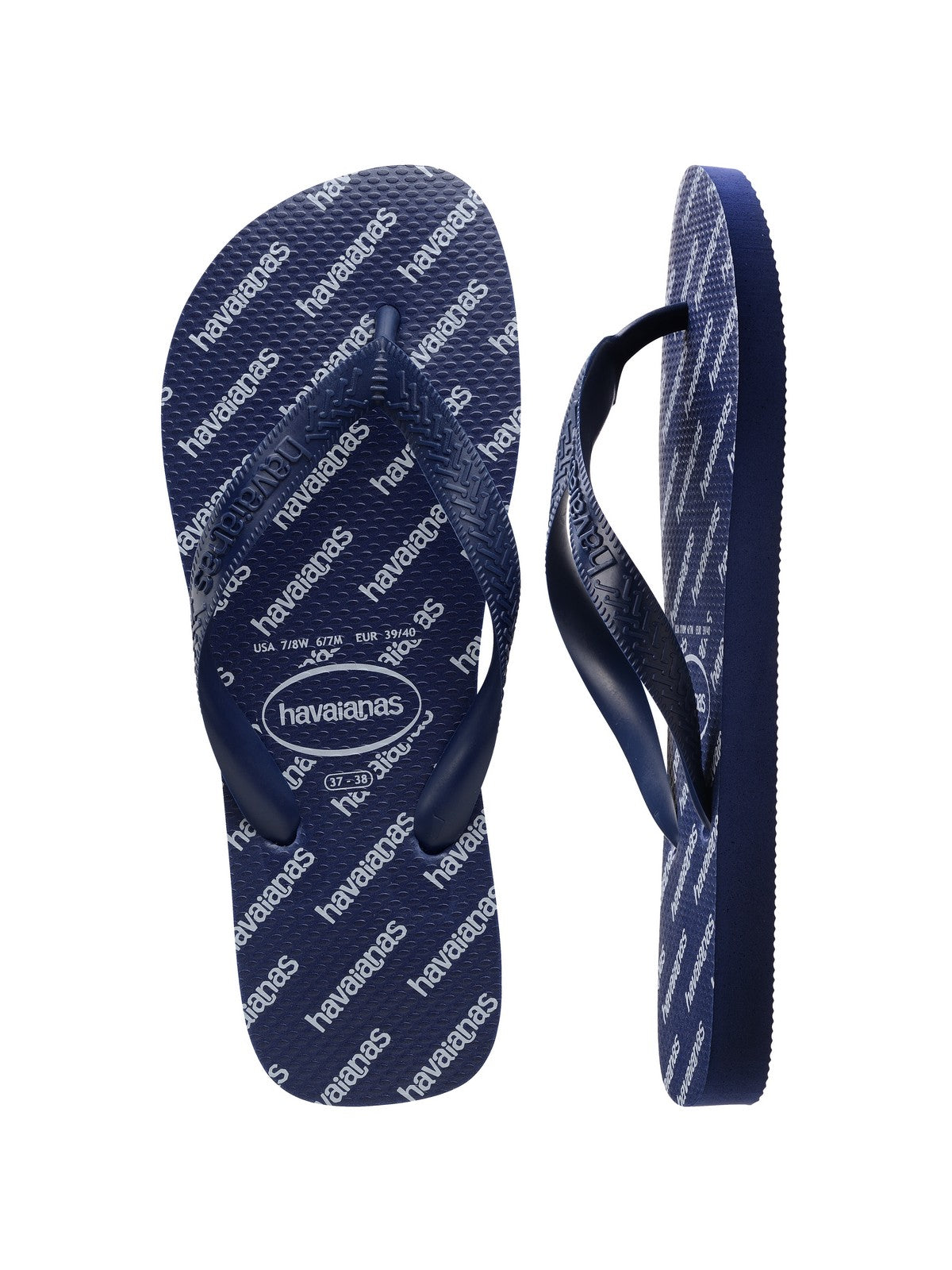 HAVAIANAS Infradito Uomo Top logomania essential 4149891.0555 Blu gioboutiqueweb