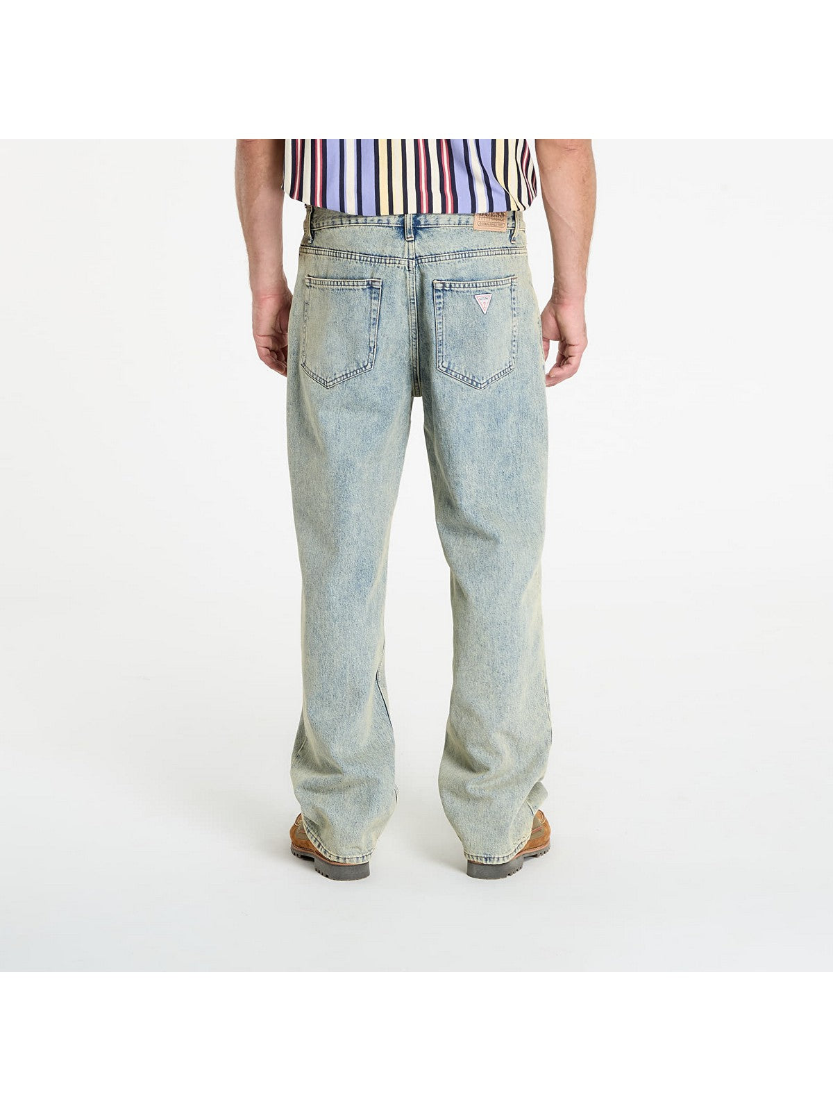 GUESS Jeans Uomo GO BAGGY PANT M5GG51 D5MKF GTLW GO TINTED LEO LT WAS