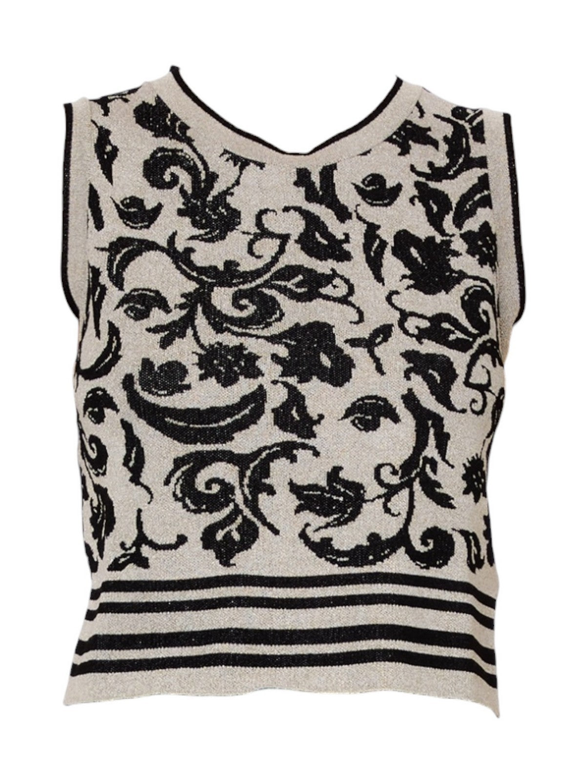 LIU JO WHITE Maglia Donna WA6447MA587 P9564 Jacq.arab.white/blac