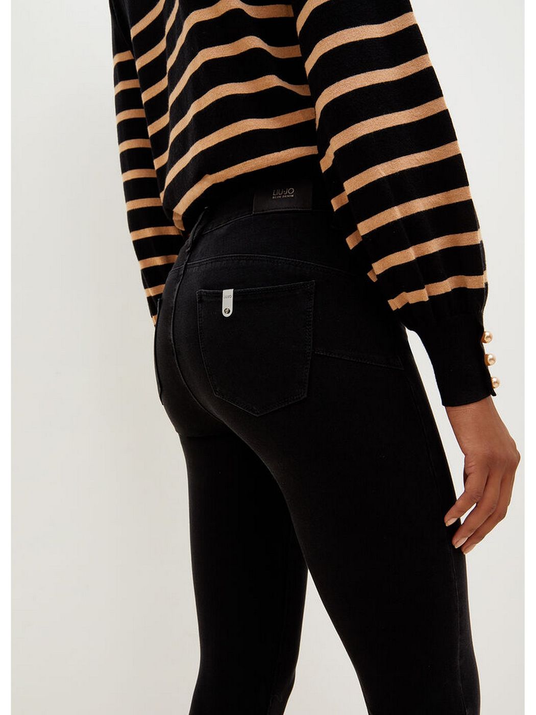 LIU JO BLUE DENIM Jeans Donna UXX037D4199 87174 Nero gioboutiqueweb