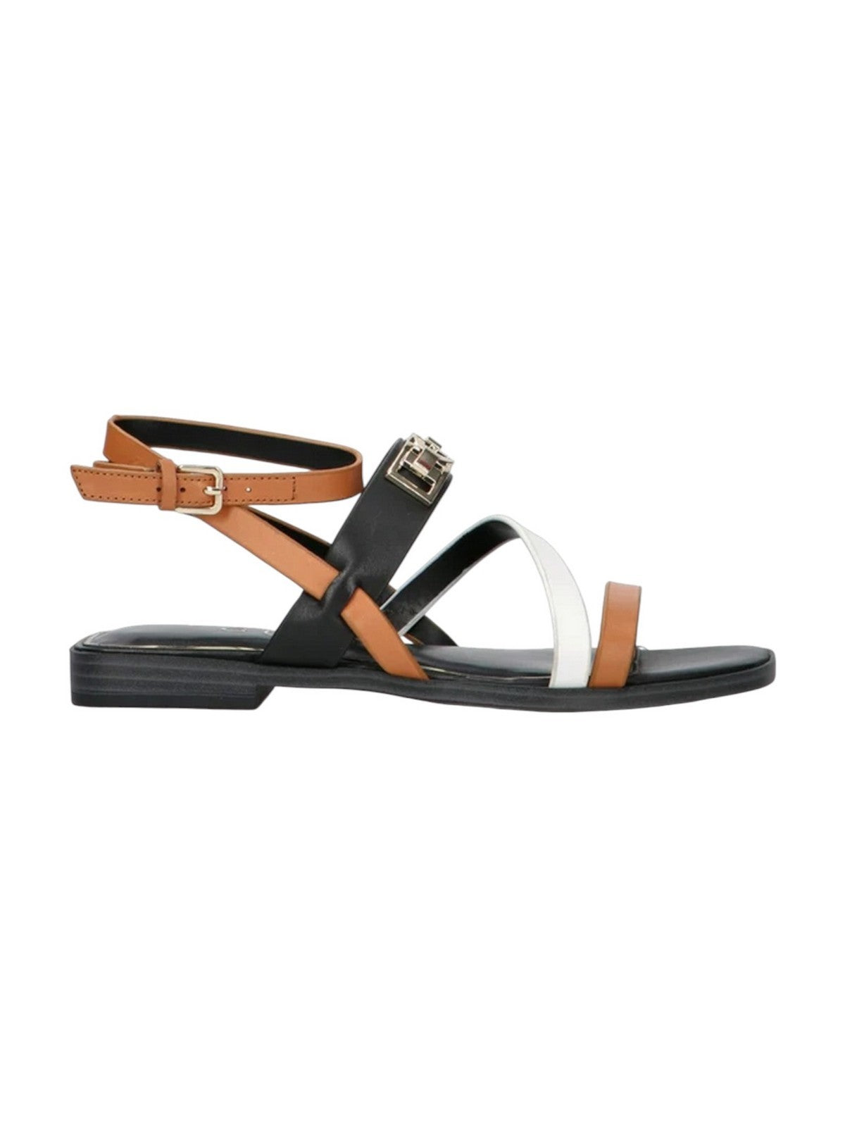 GUESS Sandalo Donna RULA FLJRUL LEA03 BROWH BROWN WHITE