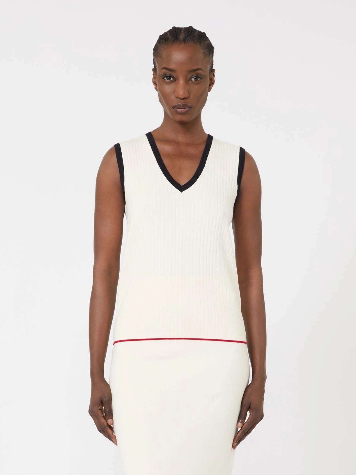 MAX MARA STUDIO Maglia Donna MSTUMILE 2616361131600 009 BIANCO BLU