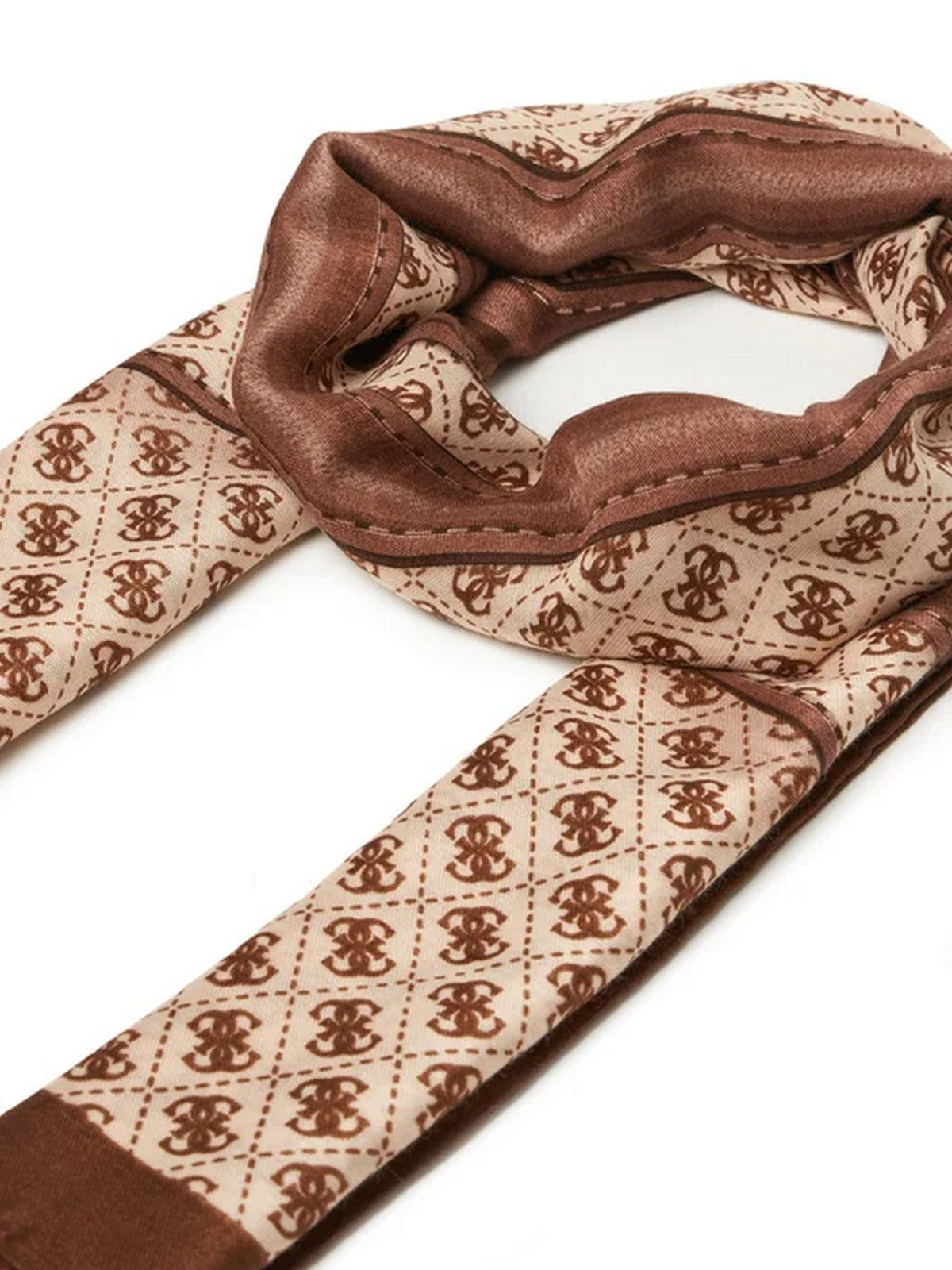 GUESS Foulard Donna NOELLE PRINTED SCARF 90X180 AW5413 POL03 LTL LATTE LOGO