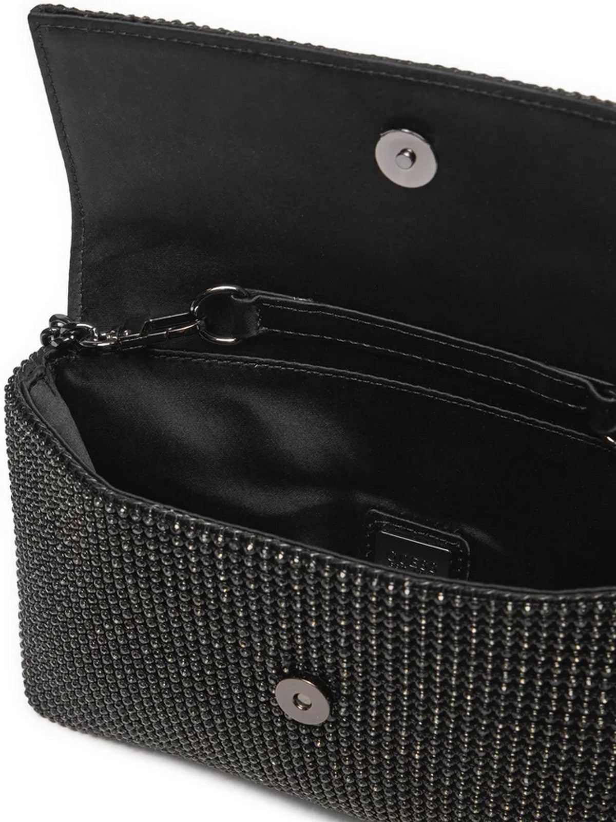 GUESS Borsa Donna Zalina Flap Clutch HWRB93 50700 BLA Nero gioboutiqueweb