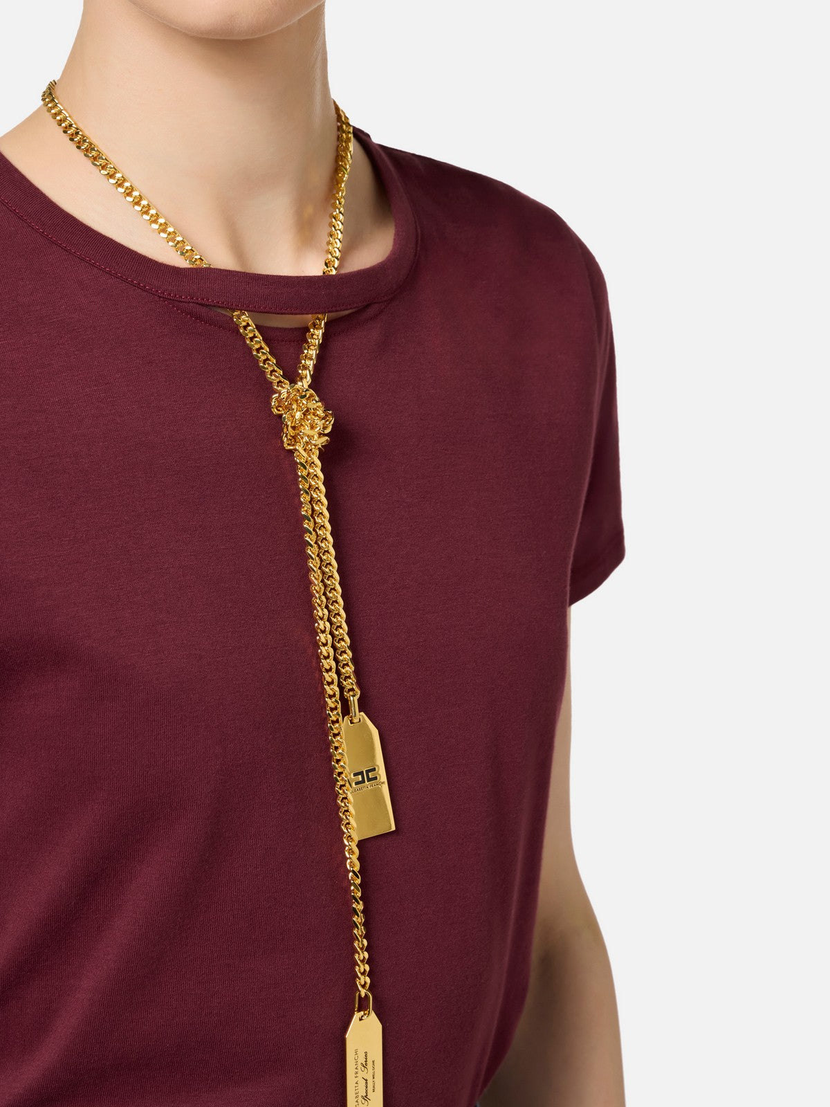 ELISABETTA FRANCHI T-shirt and pole Women's MA00946E2 CG3 Red