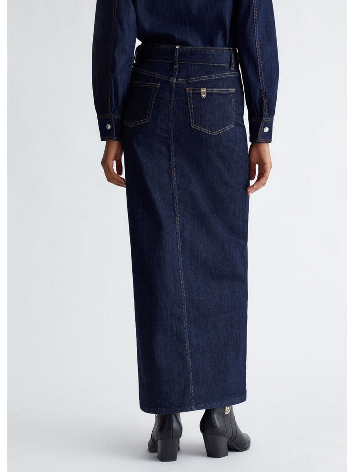 LIU JO BLUE DENIM Gonna Donna UF4199D4925 77000 Blu gioboutiqueweb