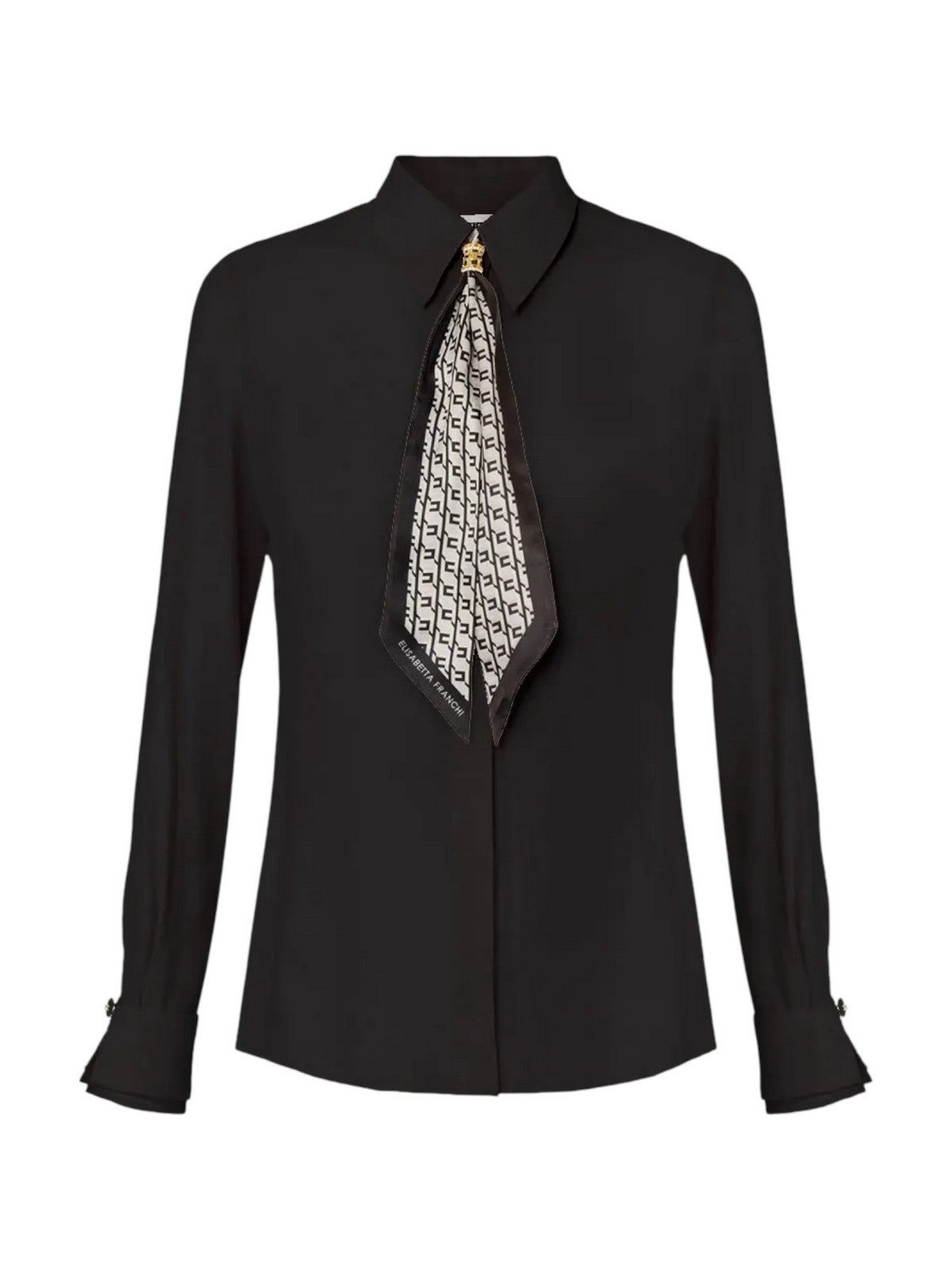 ELISABETTA FRANCHI Camicia Donna CA09356E2 110 Nero gioboutiqueweb