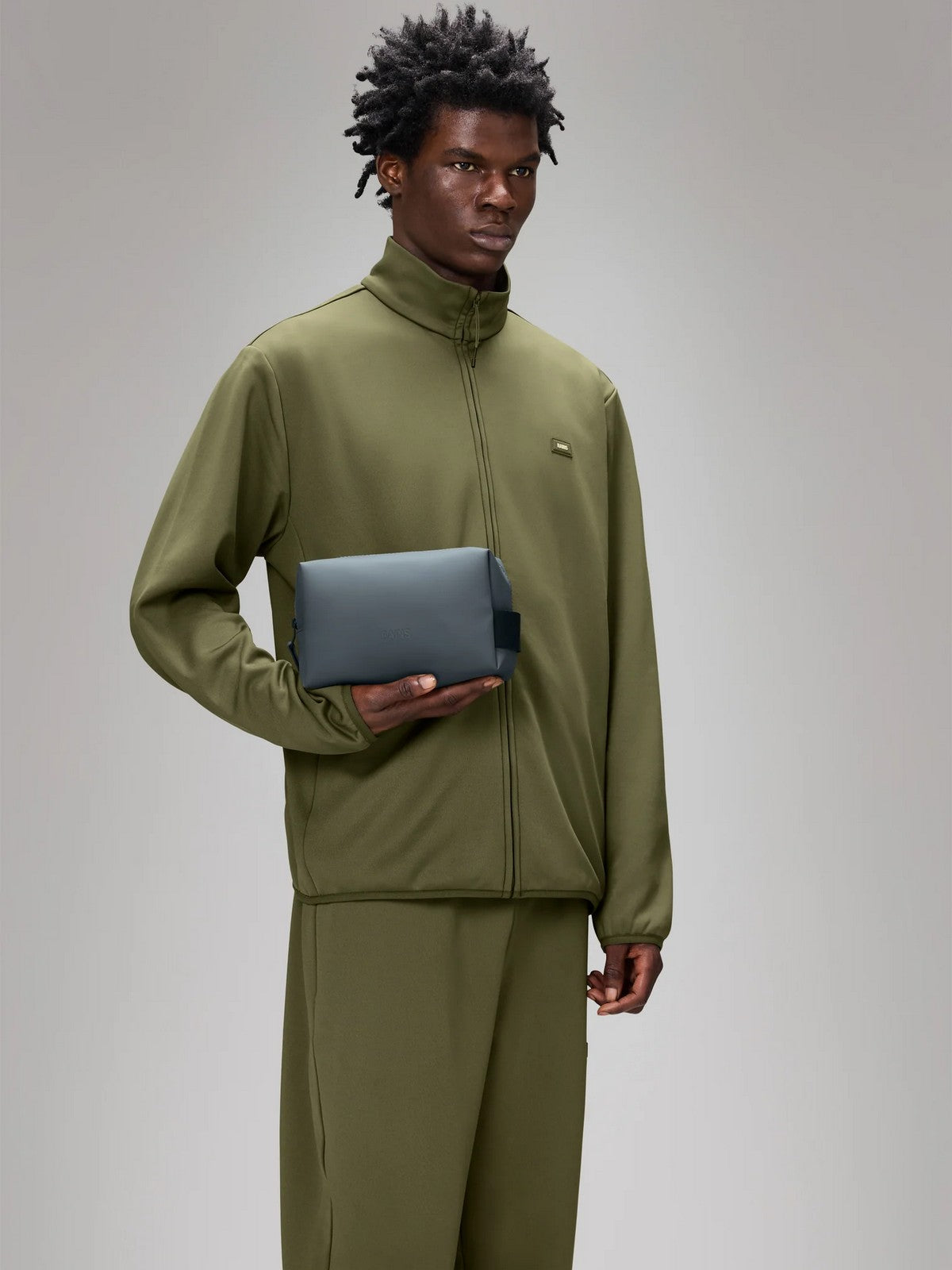 RAINS Pochette Unisex adulto Wash Bag Small W3 15580 124 Lagoon Lagoon