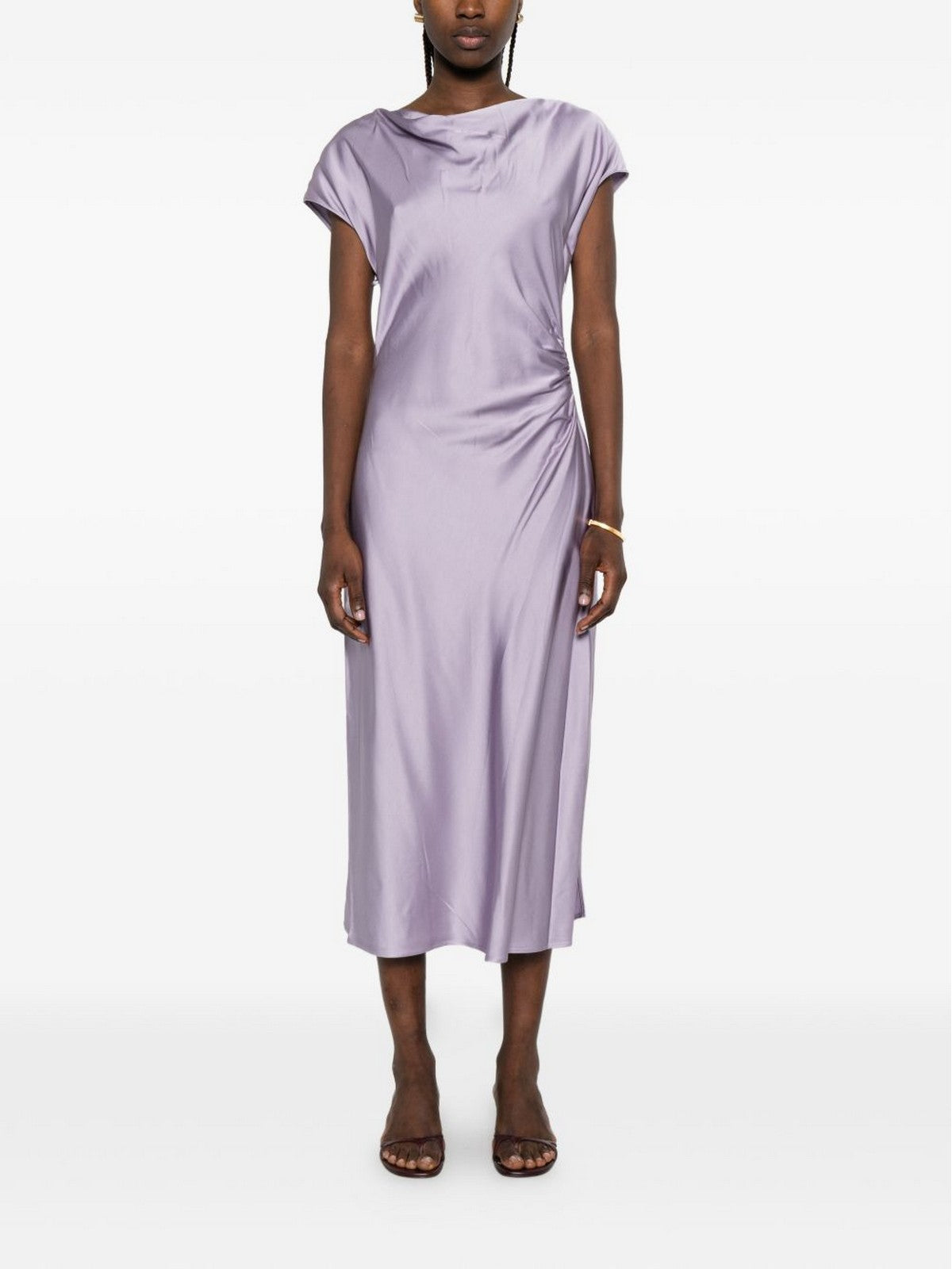 LIU JO BLACK Abito Donna CA6176T522A P9647 Lilac lacy