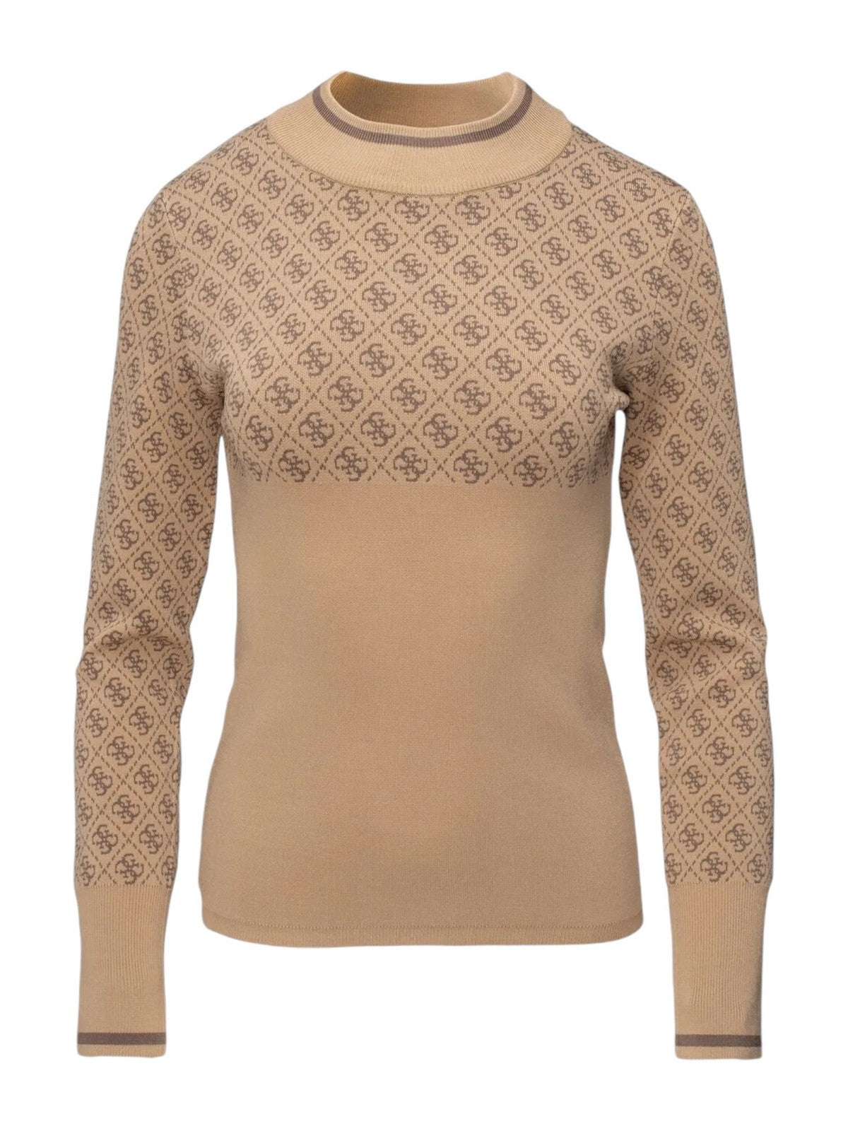 Guess Maglione Donna Lise 4G LS Sweater W3BR81 Z37K0 F1FP Marrone