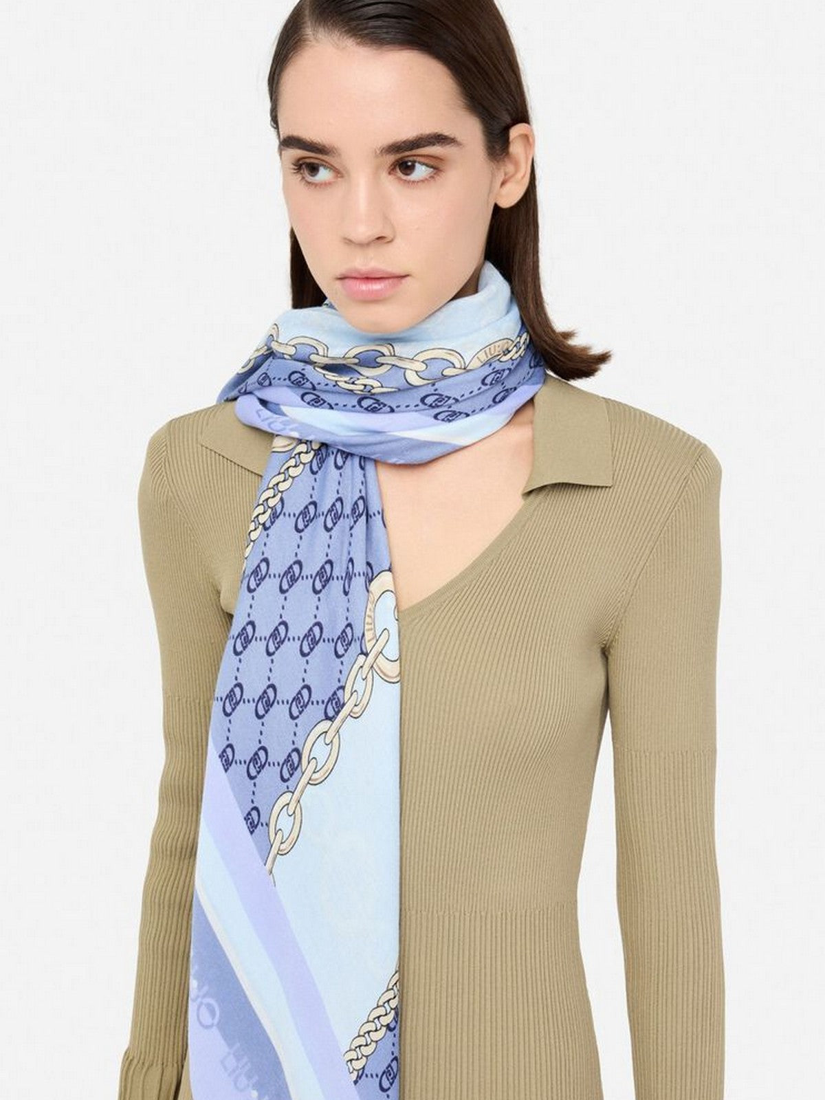 LIU JO SOFT Foulard Donna 2F5067T0300 74015 LIGHT DENIM